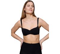 Balconette-BH TRIUMPH "Body Make-Up Illusion", Damen, Gr. 75, Cup C, schwarz, Microtouch, Obermaterial: 49% Polyamid, 36% Polyester, 15% Elasthan, unifarben, Basic, BHs Balconette-BH, Komfort Bügel, g