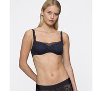 Balconnet-BH TRIUMPH "Body Make-Up Illusion Lace Balconette" Gr. 75, Cup E, schwarz (black) Damen BHs (11446525-75) black