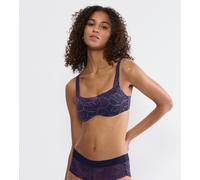 Triumph - Balconette-BH - Violett 80B - Body Make-up Illusion Lace - Unterwäsche für Frauen