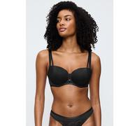 Balconette-BH TRIUMPH "Palina Moonlight Kiss", Damen, Gr. 80, Cup E, schwarz, Spitze, Obermaterial: 62% Polyester, 25% Polyamid, 13% Elasthan, BHs Balconette-BH, Triumph x Palina Rojinski, gefütterte