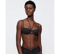 Balconette-BH TRIUMPH "That Night In Vegas", Damen, Gr. 80, Cup D, schwarz, Mesh, Spitze, Obermaterial: 47% Polyamid, 43% Polyester, 10% Elasthan, BHs Balconette-BH, Komfort-Bügel, abnehmbare Träger,