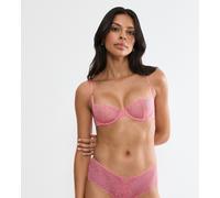 Balconette-BH TRIUMPH "That Night In Vegas", Damen, Gr. 85, Cup A, wild rose, Mesh, Obermaterial: 83% Polyamid, 17% Elasthan, BHs Balconette-BH, Komfort-Bügel, Spitze, Mesh (82327444-85) wild rose