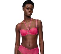 Balconette-BH TRIUMPH "That Night In Vegas", Damen, Gr. 85, Cup B, rosa (flashy pink), Mesh, Spitze, Obermaterial: 47% Polyamid, 43% Polyester, 10% Elasthan, BHs Balconette-BH, Komfort-Bügel, abnehmba