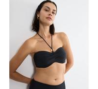 Balconette-Bikini-Top TRIUMPH "Summer Twist DP", Damen, Gr. 42, Cup E, schwarz, Microfaser, Obermaterial: 77% Polyamid, 23% Elasthan, Bikini-Oberteile, Eleganz und Komfort (34980322-42) schwarz