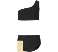 Balconette-Bikini ZIGZAG "Hillary", Mädchen, Gr. 128, schwarz, 92% Polyester, 8% Elasthan, unifarben, Bikini-Sets Balconette-Bikini, mit asymmetrischem Schnitt (36995747-128) schwarz