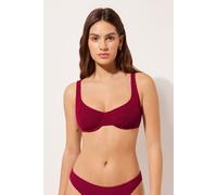 Balconette-bikinioberteil Crinkle Waves Rot 5