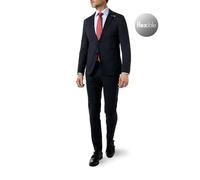 BALDESSARINI Anzug Herren Slim Fit Reverskragen Jersey blau, 52