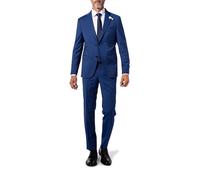 BALDESSARINI Anzug Herren Slim Fit Reverskragen Schurwolle blau, 48