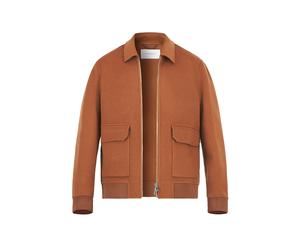 BALDESSARINI Blouson Herren Umlegekragen Wolle braun, 50 (M)