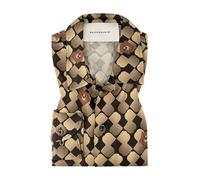 BALDESSARINI Hemd Herren Regular Fit Langarm Viskose braun, XL