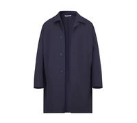 BALDESSARINI Mantel Herren Umlegekragen Mikrofaser blau, 52 (L)