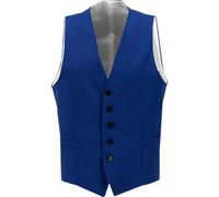 BALDESSARINI Weste Herren Extra Slim Fit V-Ausschnitt Schurwolle blau, 50