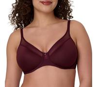 Bali Bügel; One Smooth U Ultra Light T-Shirt-BH für Damen, wandelbare Träger, Midnight Rouge, 90D