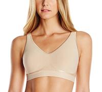 Bali Comfort Revolution Kabelloser BH, volle Abdeckung, kabelloser BH, feuchtigkeitsableitender, bügelloser BH, Kernfarben, Nude, X-Large