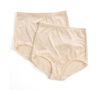 Bali Damen Bauch-Panel Strampelhose DFX710, 2er-Pack - Beige - Medium