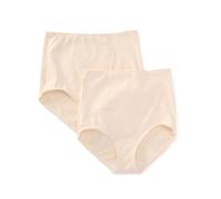 Bali Damen Baumwolle Light Control Shapewear Slip Fajas 2er-Pack DFX037, Porzellan, XX-Large