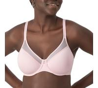 Bali Damen Bügel, Glatter U-ultraleichter T-Shirt, Wandelbarer BH mit voller Abdeckung, Durchsichtig, Hush Pink, 85D