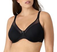 Bali Damen Bügel, One Smooth U Ultra Light T-Shirt, Umwandelbarer BH, Schwarz, 90B