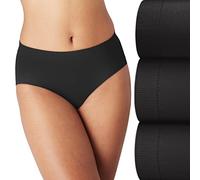 Bali Damen Comfort Revolution Modern Seamless Slip Unterw sche No-Show Panties, 3er-Pack, Schwarz/Schwarz/Schwarz, 9