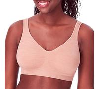 Bali Damen Comfort Revolution Wireless, Full-Coverage Wirefree T-Shirt Bra, Df3484 BH, Undurchsichtige, Sunbaked Beige Heather, Large
