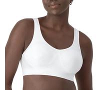 Bali Damen Drahtloser, Comfort Revolution, Bügelloser, Feuchtigkeitsableitend BH mit voller Abdeckung, Undurchsichtige, Weiß Tropic, X-Large