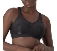 Bali Damen Drahtloser, Comfort Revolution, Bügelloser, Feuchtigkeitsableitend BH mit voller Abdeckung, Undurchsichtige, Black Tropic, XX-Large