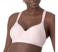 Bali Damen Drahtloser Df3463, Comfort Revolution, Bügelloser, Feuchtigkeitsableitender BH, Hush Pink Swirl, 90B