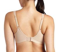 Bali Damen Drahtloser Df3463, Comfort Revolution, Bügelloser, Feuchtigkeitsableitender BH mit voller Abdeckung, Undurchsichtige, Hautfarben, 75B
