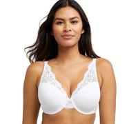 Bali Damen EIN Glatter U-Spitzen-bügel, Komfort-Stretch, Volle Abdeckung, Wandelbarer BH, Undurchsichtige, Weiss/opulenter Garten, 85B