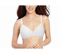 Bali Damen Formender Bügel, Comfort Revolution T-Shirt, Vorderschließender BH mit voller Abdeckung, Undurchsichtige, Weiß, 80C