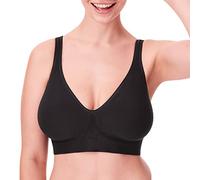Bali Damen Klassischer BH, Black/Nude, XX-Large