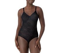 Bali Damen Lace 'N Smooth Firm-Control Lace Body Shaper mit integriertem Bügel-BH, Schwarz, 80E
