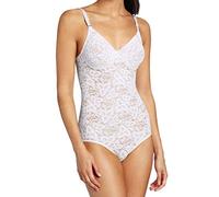 Bali Damen Lace 'N Smooth Firm-Control Lace Body Shaper mit integriertem Bügel-BH, Weiss/opulenter Garten, 90B
