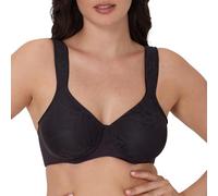 Bali Damen Minimizer, Our Coolest Smoothing Underwire Bra for Women BH, Durchsichtig [NA], Schwarze Spitze, 85DD