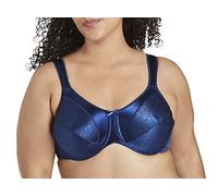 Bali Damen Satin Tracings Bügel Minimizer-BH, Schriftrolle in der Marine, 85E