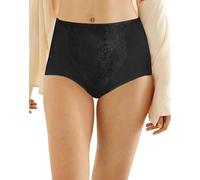 Bali Damen Shapewear Double Support® Koordinate Slip mit Spitze Bauch Panel Light Control 2er Pack - Schwarz - Mittel