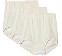 Bali Damen Skimp Skamp Underwear, Full Coverage Brief, No Panty Lines, 3-Pack Slip, Moonlight/Moonlight/Moonlight, 34 (3er Pack)