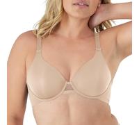Bali Damen T-Shirt, ultimativer glättender Bügel, Leichter wandelbarer BH, Undurchsichtige, Mandel, 95D