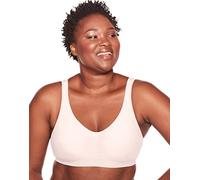 Bali Damen Wireless Comfort Revolution Seamless Bra ComfortFlex Fit T-Shirt BH, Undurchsichtige, Hellbraunes Aztekenmuster, small