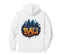 Bali-Graffiti mit Skyline Pullover Hoodie
