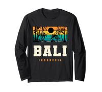 Bali Indonesien Sunset Beach Vacation Design Langarmshirt