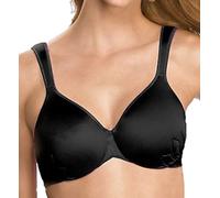 Bali Live It Up Bügel-BH, Nahtloser Shapewear BH mit gepolsterten Trägern, voller Abdeckung T-Shirt-BH für den Alltag, Schwarz, 90D