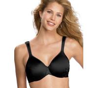 Bali Live It Up Bügel-BH, Nahtloser Shapewear BH mit gepolsterten Trägern, voller Abdeckung T-Shirt-BH für den Alltag, Schwarz, 95C