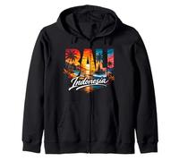 Bali Vintage Indonesien Urlaub Souvenir Kapuzenjacke