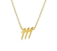 Balilou Engelszahl 111 Halskette Damen Gold Edelstahl wasserfest Geschenk