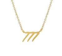 Balilou Engelszahl 777 Halskette Damen Gold Edelstahl wasserfest Geschenk