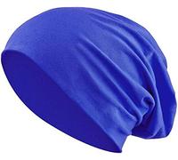 Balinco Jersey-Baumwolle Beanie für Herren & Damen - Unisex Weiche Stretch-Strickmütze, Leichte Ganzjahres Kopfbedeckung, Bequeme Alltags-Outdoor-Mütze, Pflegeleicht, Einheitsgröße (Royal Blue)