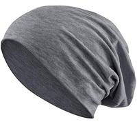 Balinco Jersey-Baumwolle Beanie für Herren & Damen - Unisex Weiche Stretch-Strickmütze, Leichte Ganzjahres Kopfbedeckung, Bequeme Alltags-Outdoor-Mütze, Pflegeleicht, Einheitsgröße (Dark Grey)