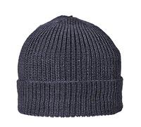Balke Damen Herren Strickmütze Fischerpudel klein Wolle, Farbe:Marine