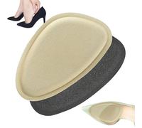 Ball of Foot Cushions Women, Anti-Slip Metatarsal Pads, Soft Forefoot Einsätze, Shock-Absorbing, Invisible Fit, for High Heels, Flaches, Sandals, Pumps, Hiking Boots, Wedges, 12 x 7 x 0,5 cm, Apricot